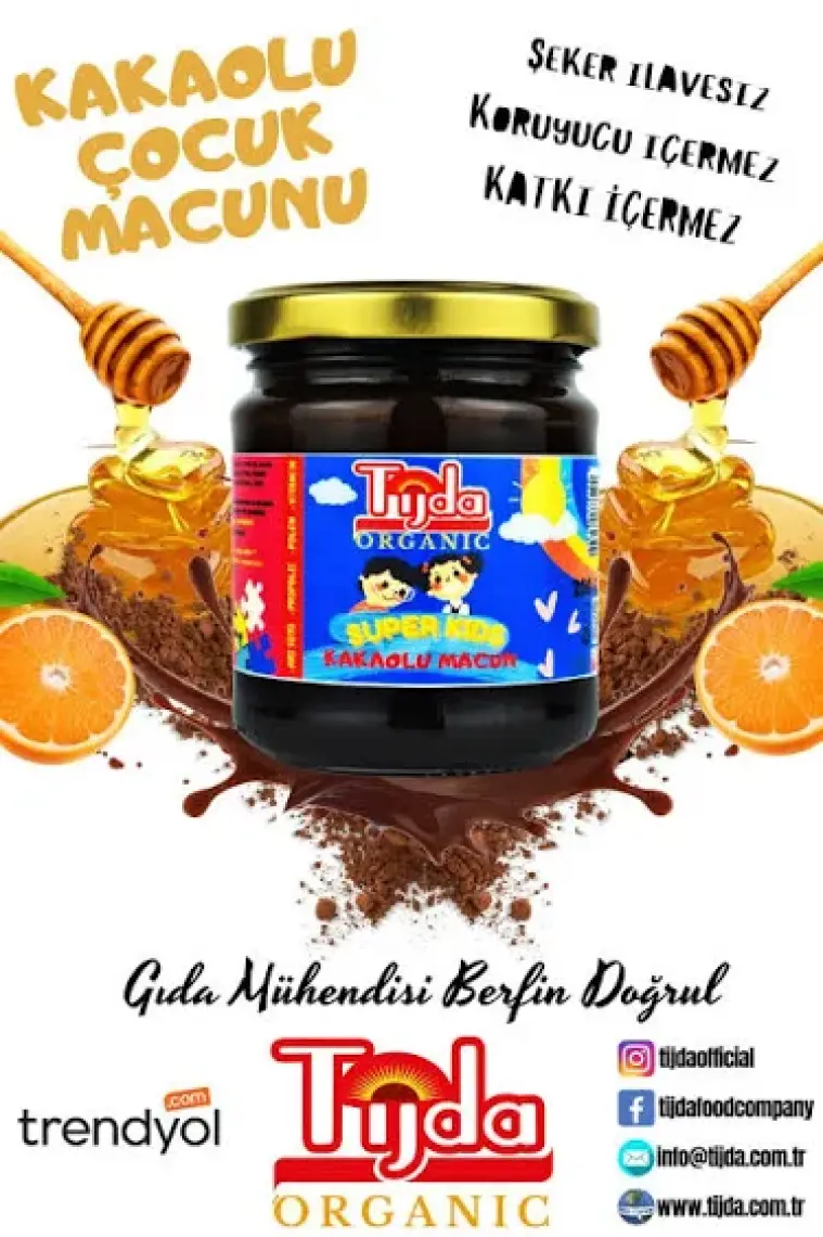 Tijda Kids Çocuk Kakaolu Macun 200 gr