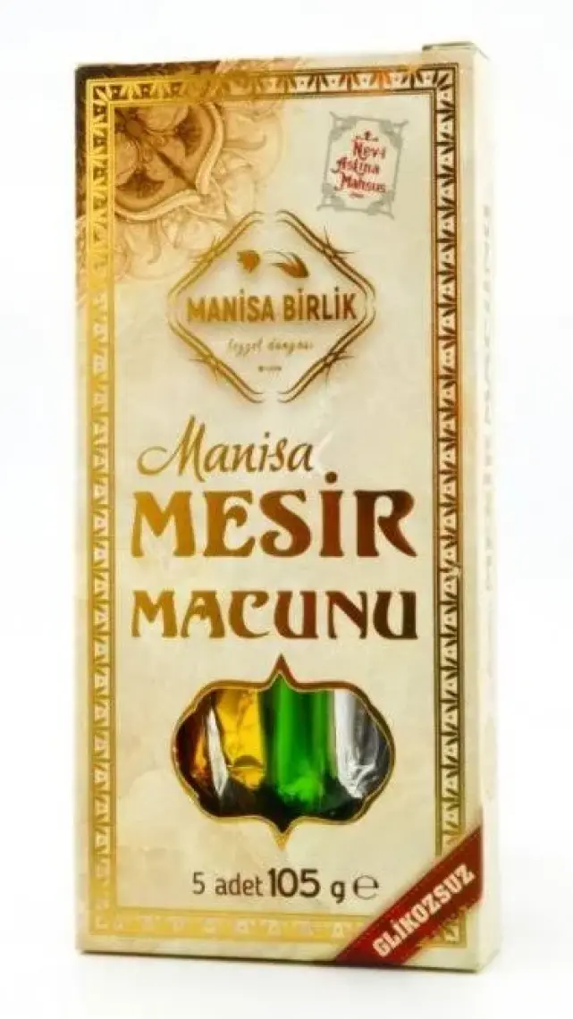 Manisa Birlik Mesir Macunu Glikozsuz 5 Adet Çubuk 105 gr