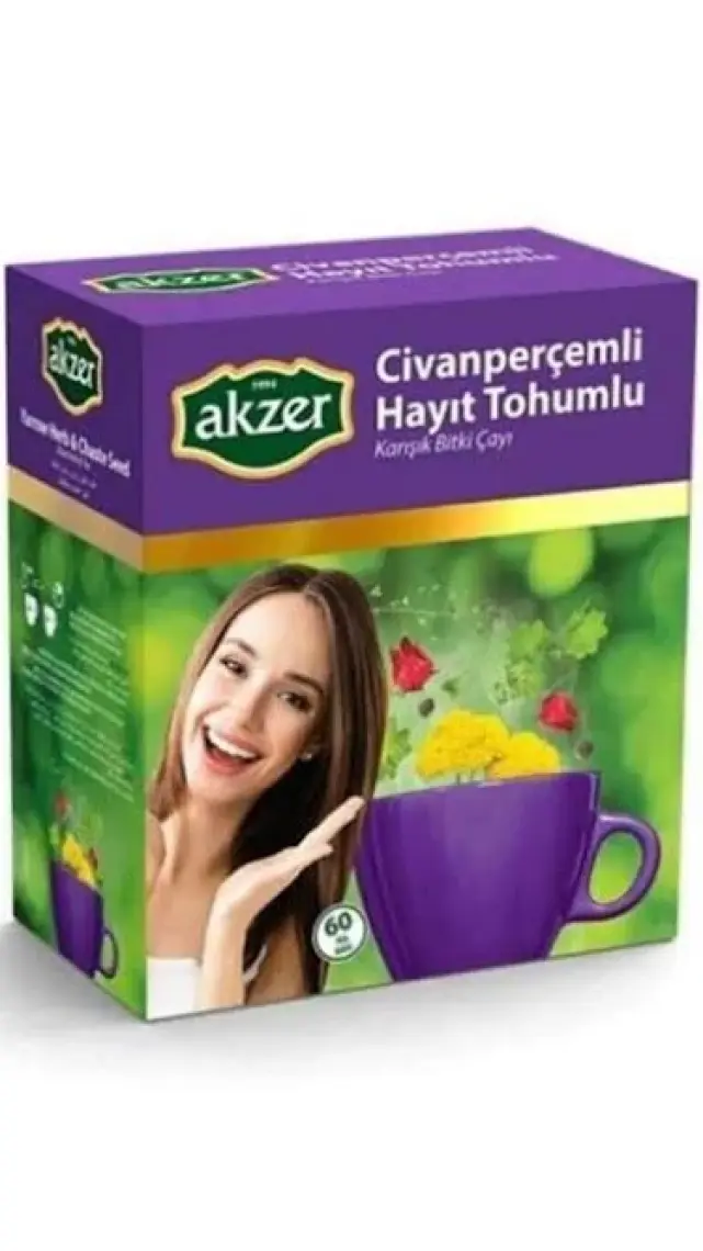Akzer Bayan Çayı 60'Lı Süzen Poşet