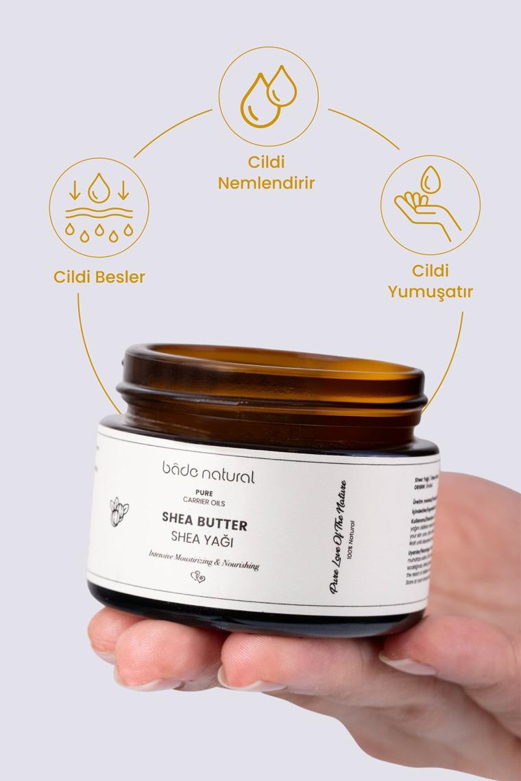 Shea Yağı Soğuk Sıkım %100 Saf 50 ml