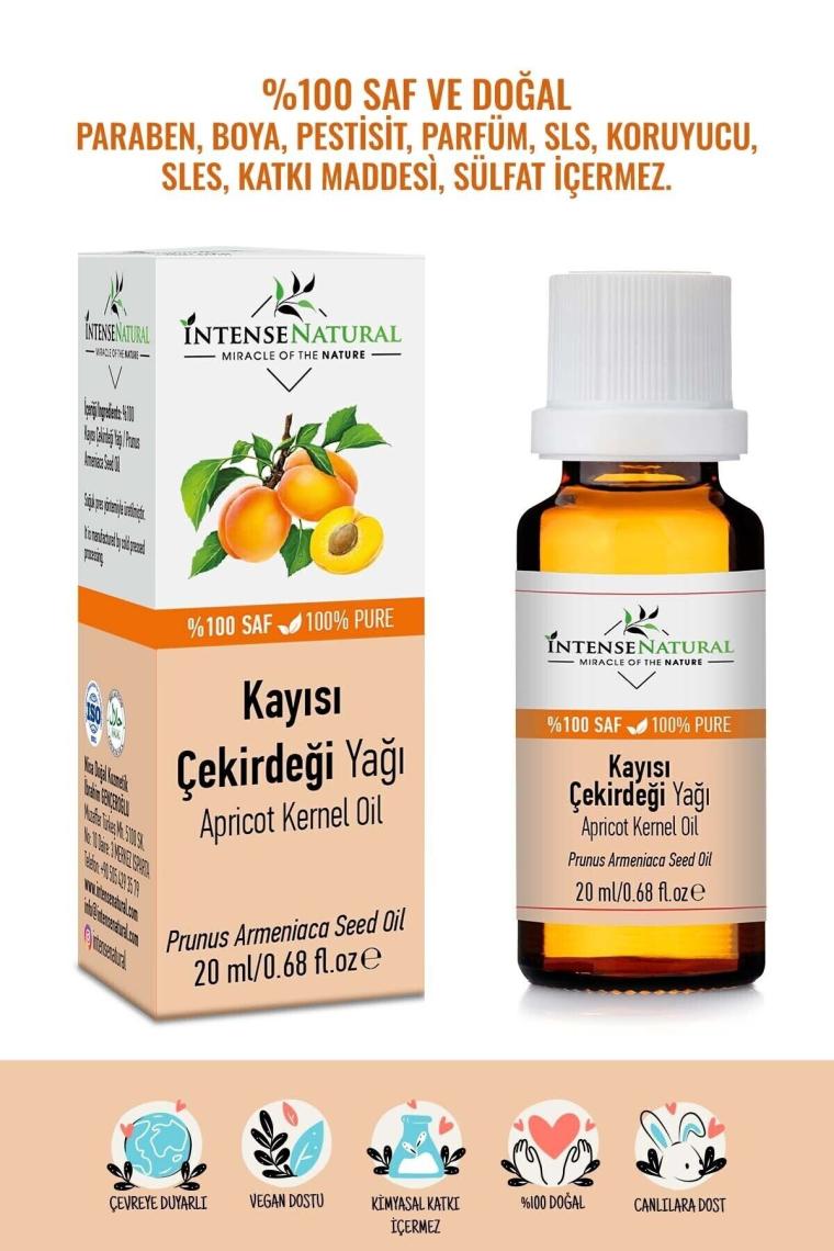 Kayısı Çekirdeği Yağı Soğuk Sıkım 20 Ml %100 Saf Ve Doğal Apricot Kernel Carrier Oil