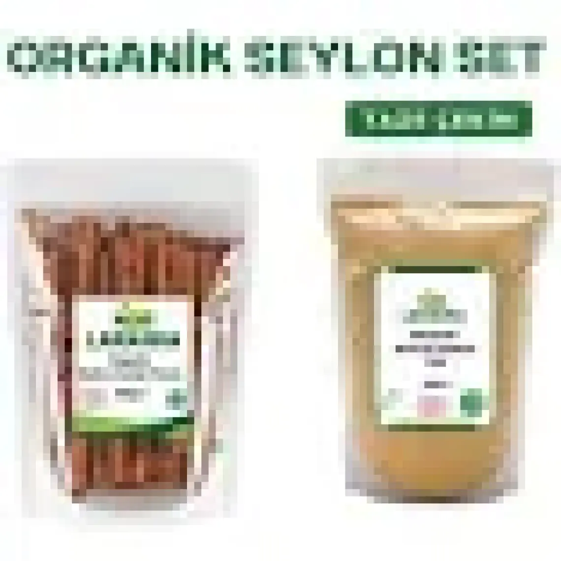 Laraska Organik Seylan-Organik Seylon Çubuk Tarçın 100G & Organik Seylon Toz Tarçın 100G Set