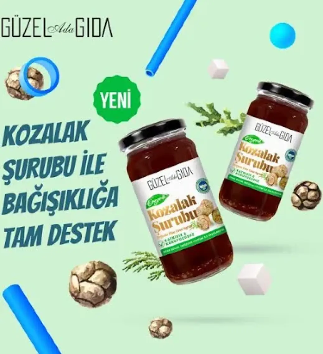 Güzel Ada Gıda Organik Kozalak Şurubu 230 Ml