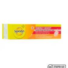Energy Boost Efervesan Tablet l Kafein, Guarana, Multivitamin ve Mineral