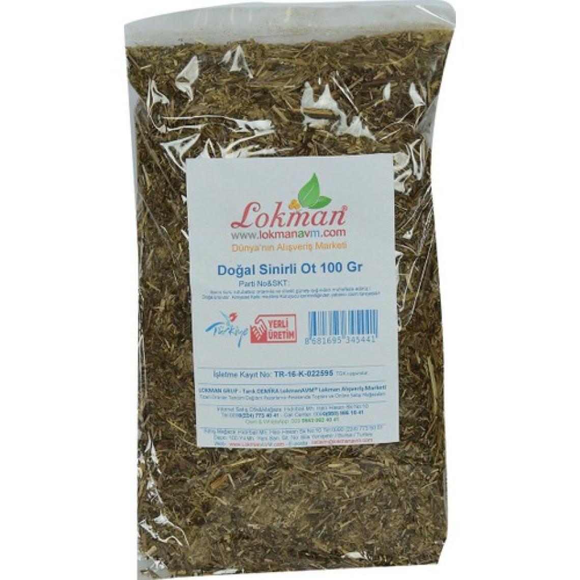 LokmanAVM Doğal Sinirli Yaprak Otu Sinirli Ot 100 gr Paket