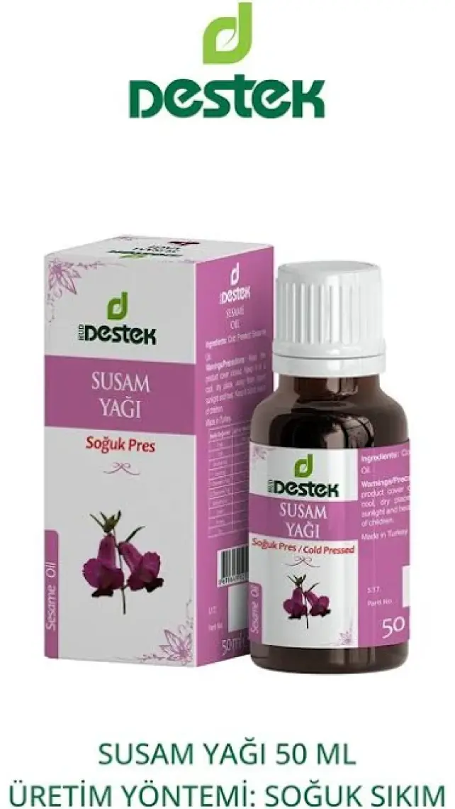 Destek Susam Yağı (Soğuk Pres) 50cc