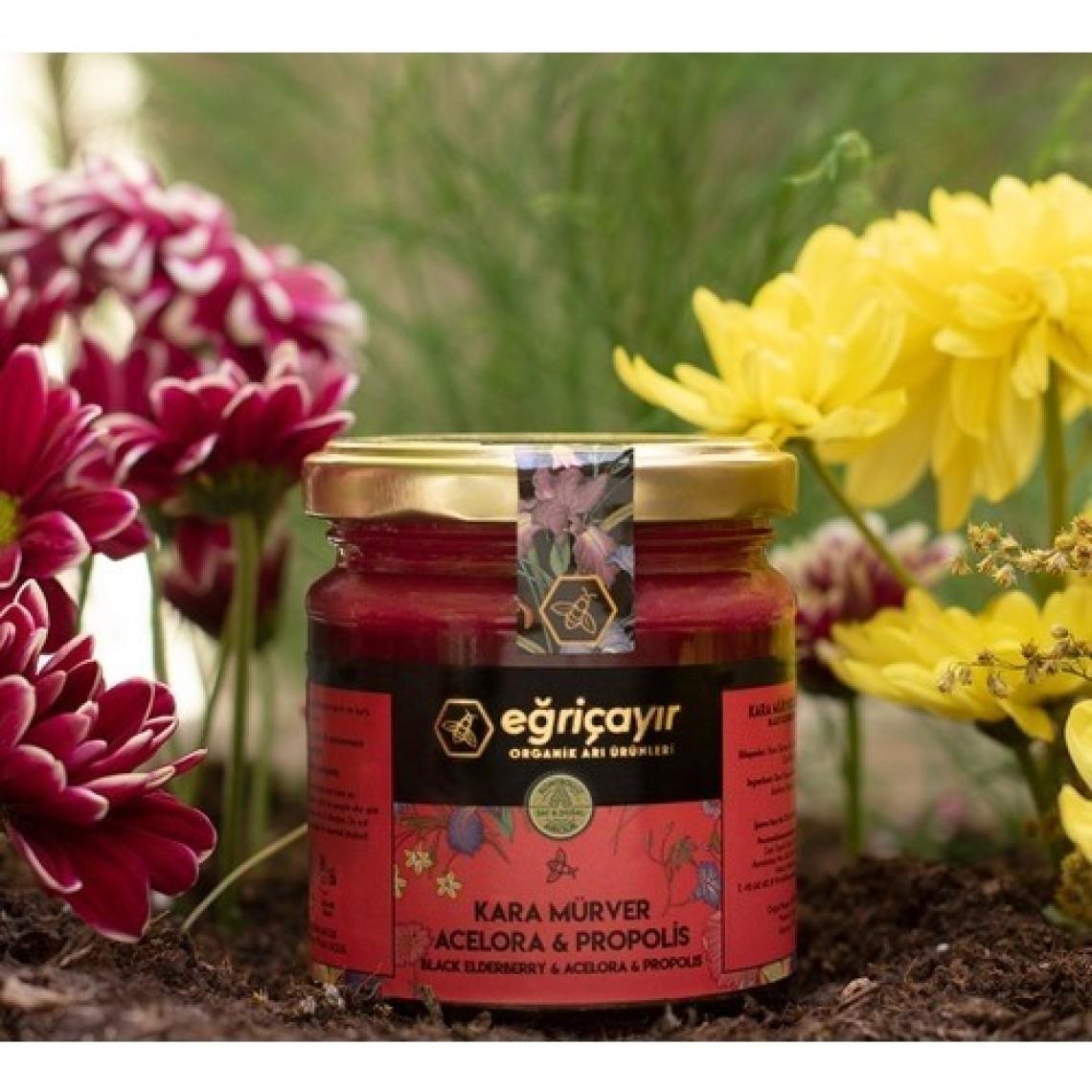 Eğriçayır Kara Mürver, Acelora ve Propolis Karışımı 225 gr