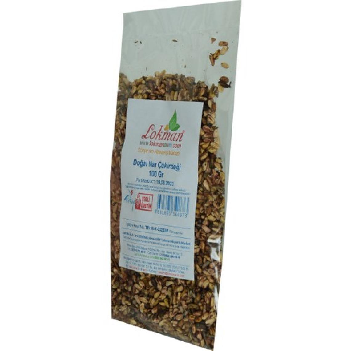 LokmanAVM Doğal Nar Çekirdeği 100 gr Paket