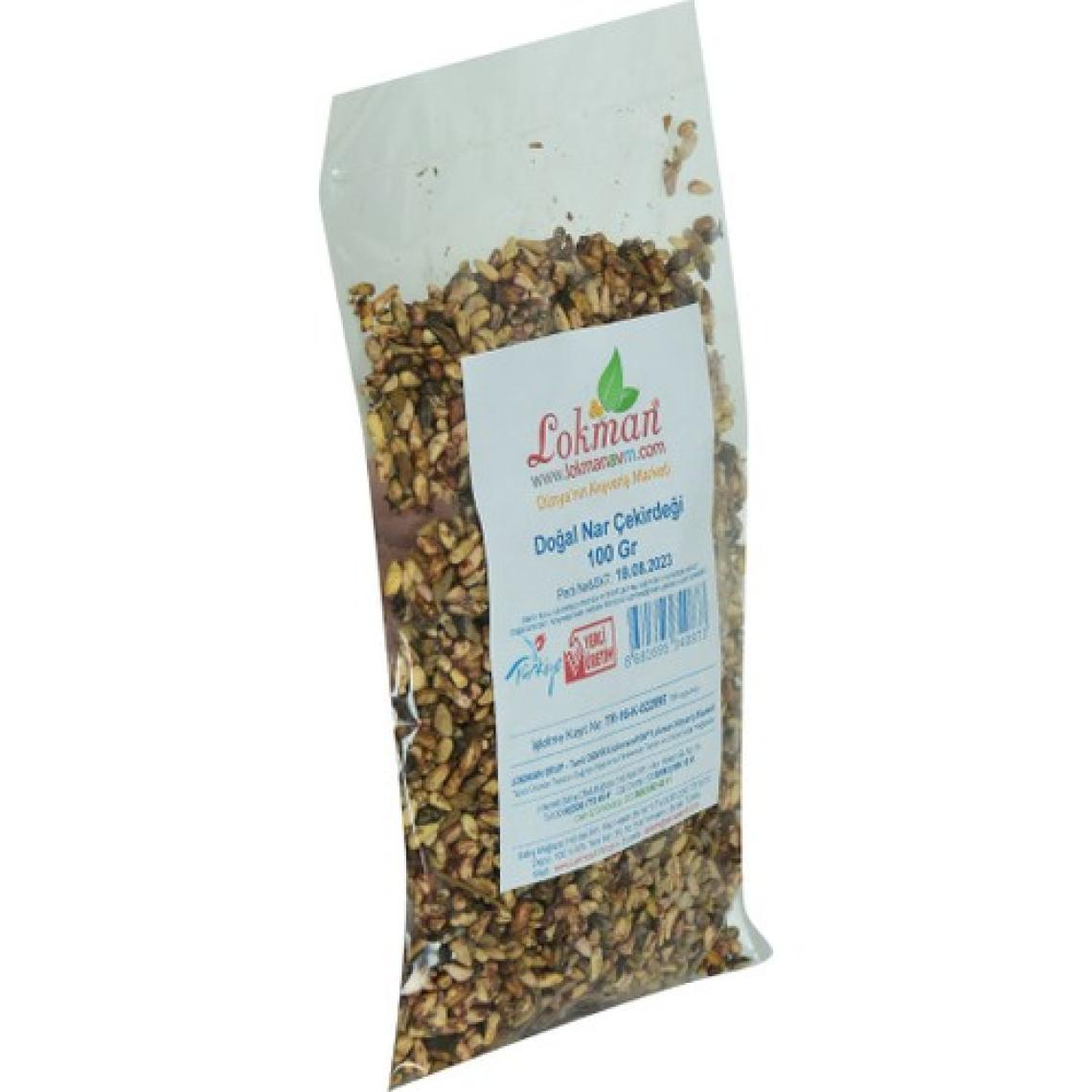 LokmanAVM Doğal Nar Çekirdeği 100 gr Paket