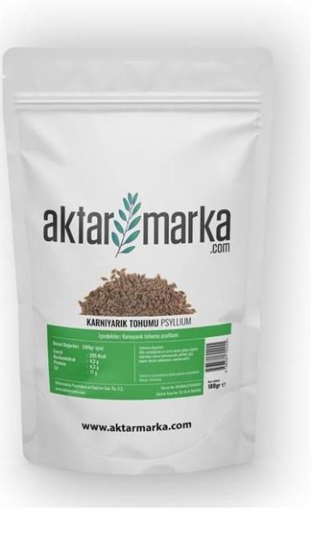 Aktar Marka Karnıyarık Otu Tohumu Tozu Psyllium Husk Powder 100 gr