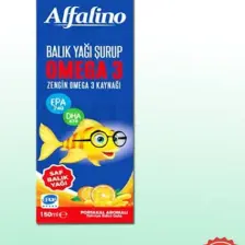 Alfalino Balık Yağı Omega 3 Portakal Aromalı 150 ml