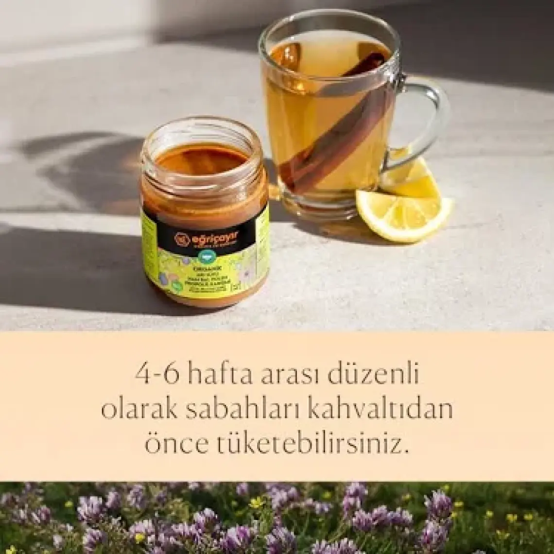 Eğriçayır Organik Arı Sütü Bal Polen Propolis Karışımı 240 gr