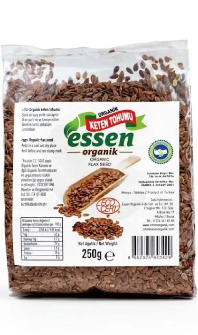 Essen Organik Keten Tohumu 250 gr