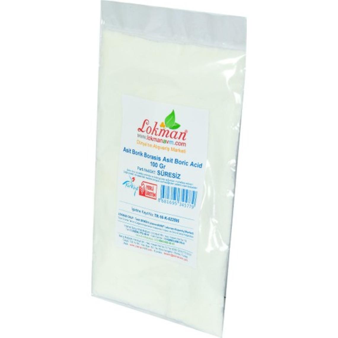 LokmanAVM Asit Borik Borasis Asit Boric Acid 100 gr Paket