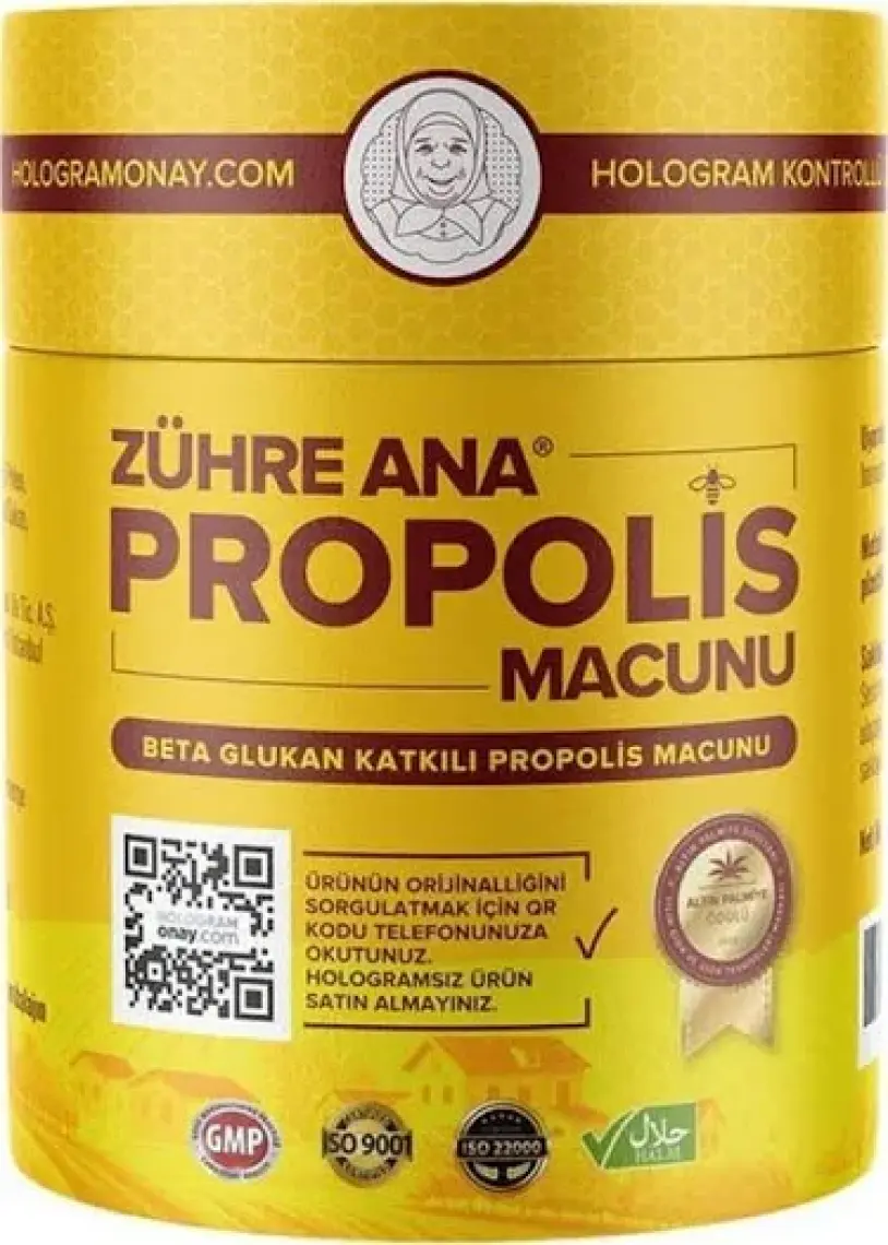 Zühre Ana Propolis Macunu - Beta Glukan ve Ginseng Katkılı (Orijinal Hologramlı Ürün)