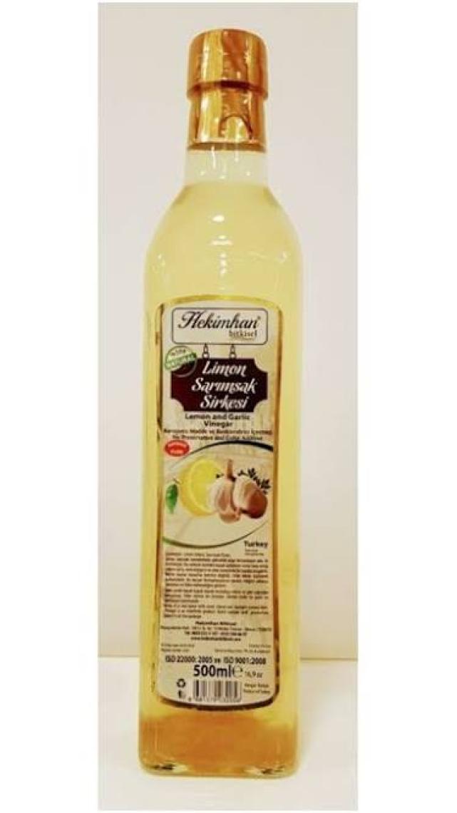 Hekimhan Bitkisel Hekimhan Sarımsaklı Limon Sirkesi 500 ml