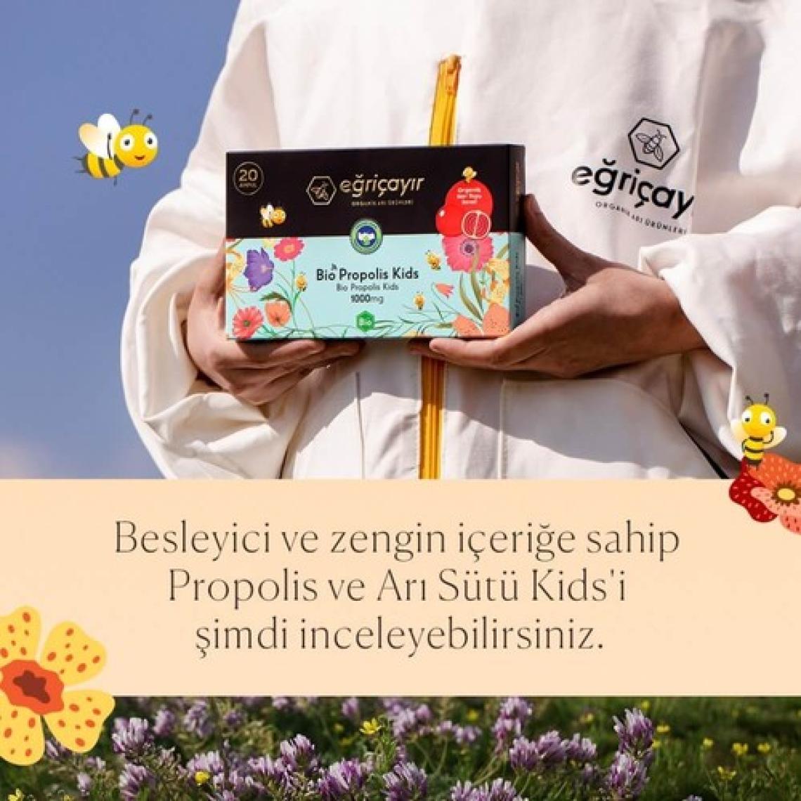 Eğriçayır Bio Propolis Kids 1000 Mg 20 Ampul