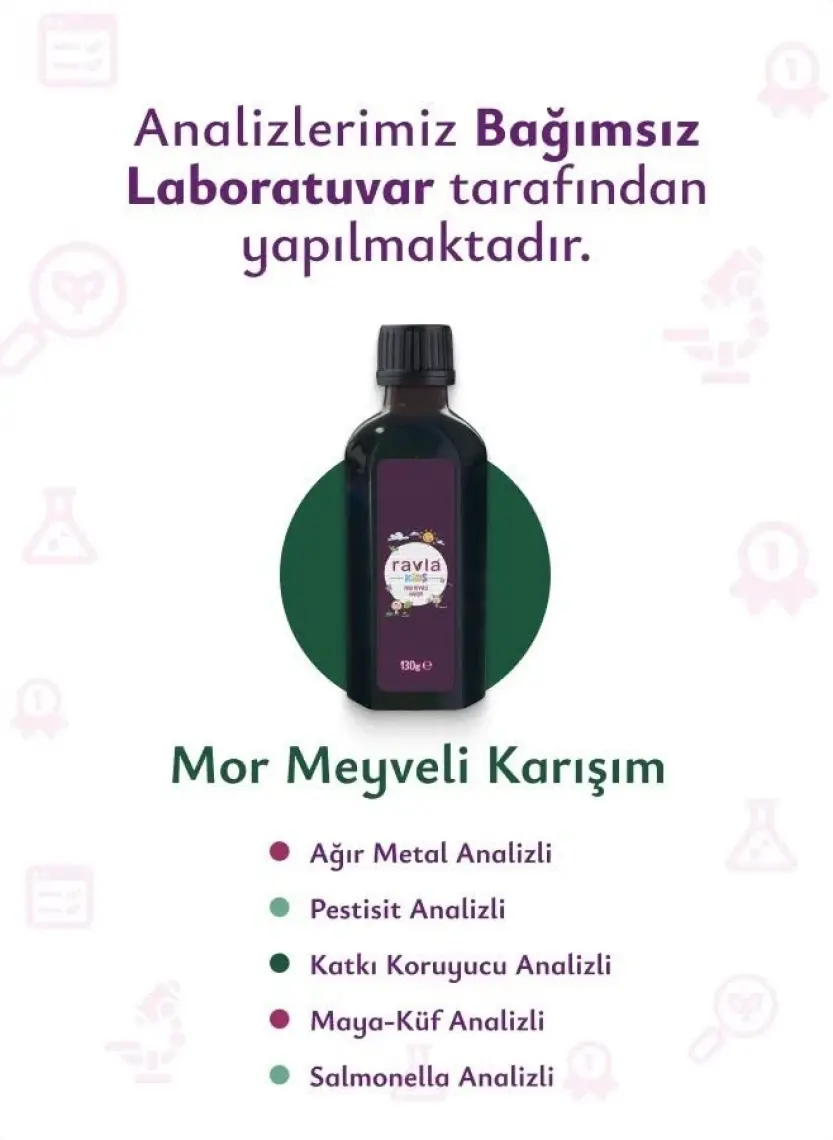 Ravla Kids Mor Meyveli Karışım - 130g