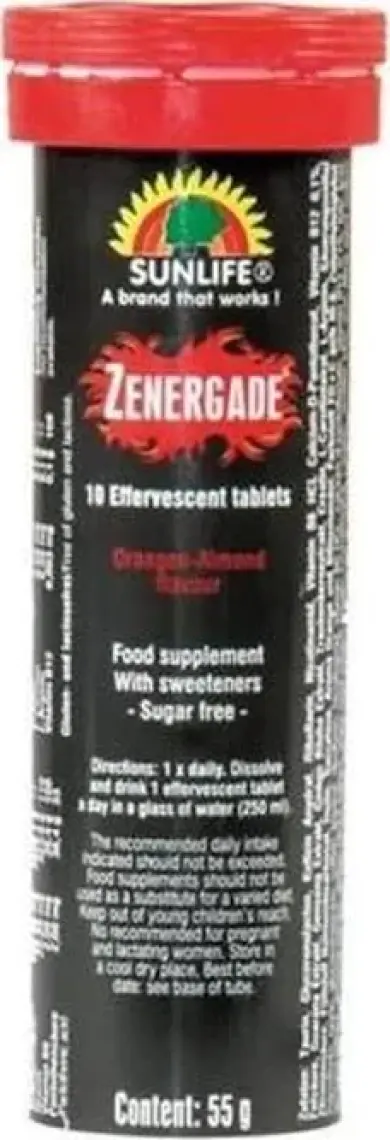 Zenergade 10 Efervesan Tablet Portakal – Badem Aromalı