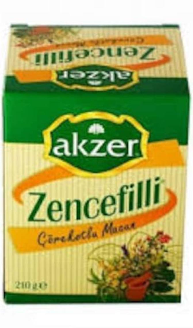 Akzer Zencefilli Çörekotlu Macun Premıum 210 Gr
