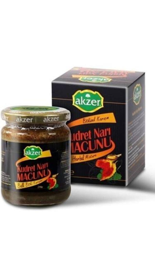 Akzer Zencefilli Çörekotlu Macun Premıum 210 Gr