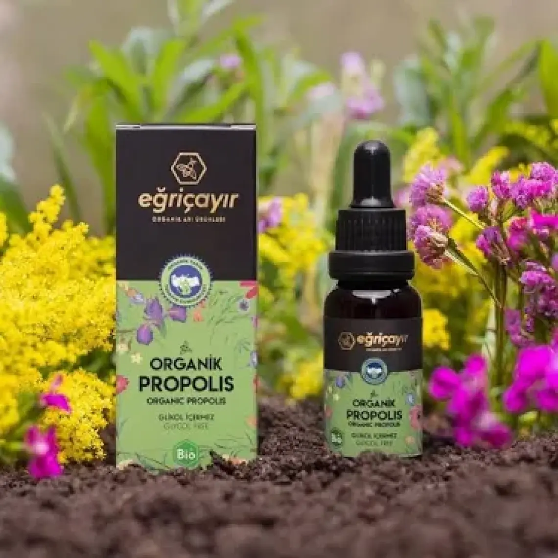 Eğriçayır Organik Propolis 20 ml (Organik Alkol Bazlı)
