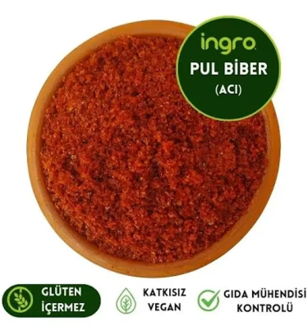 Ingro Kırmızı Biber Pul (Acı) 250 G