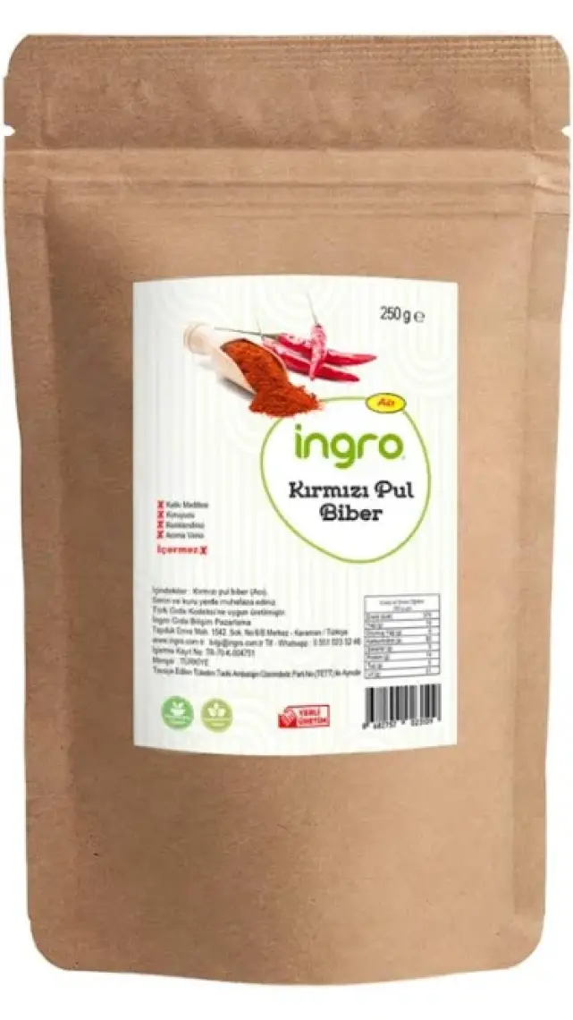 Ingro Kırmızı Biber Pul (Acı) 250 G