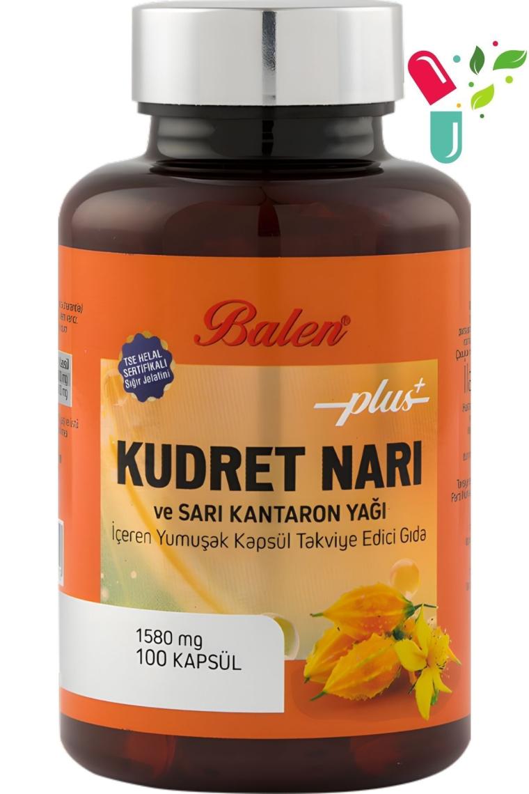 Balen Kudret Narı ve Sarı Kantaron Yağı İçeren Yumuşak Kapsül