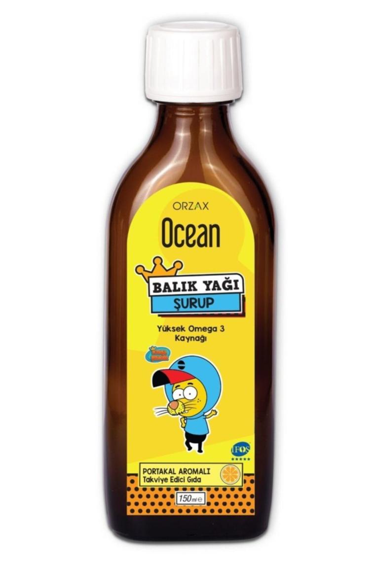 Ocean Portakal Aromalı Balık Yağı Şurubu 150 ml