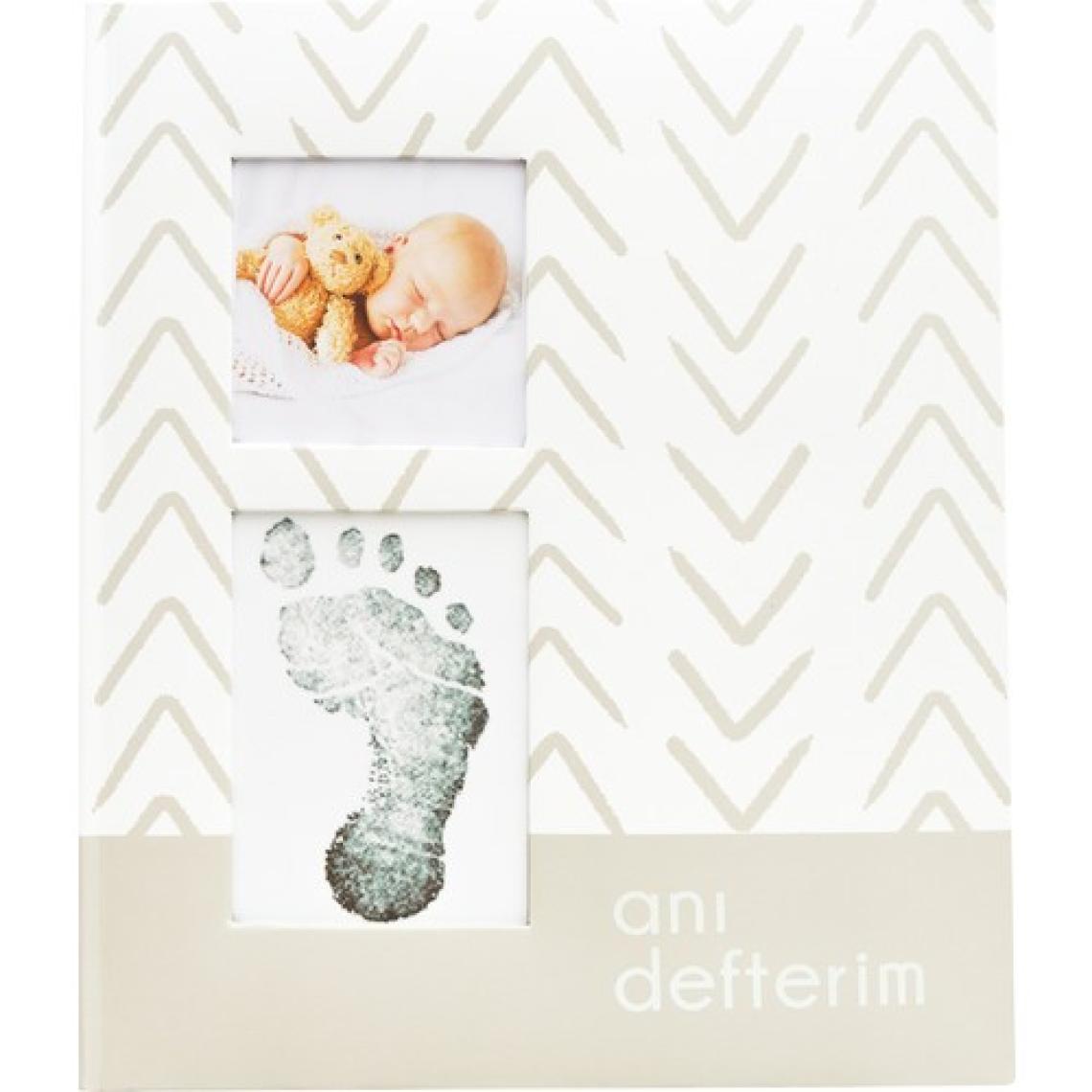 Fufizu Modern Bebek Anı Defteri - İlk 1 Yıl Hamilelik ve Anne Bebek Günlüğü - Ajandası + Baskı Kiti
