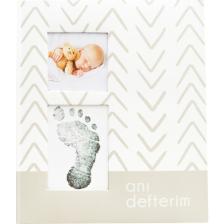 Fufizu Modern Bebek Anı Defteri - İlk 1 Yıl Hamilelik ve Anne Bebek Günlüğü - Ajandası + Baskı Kiti