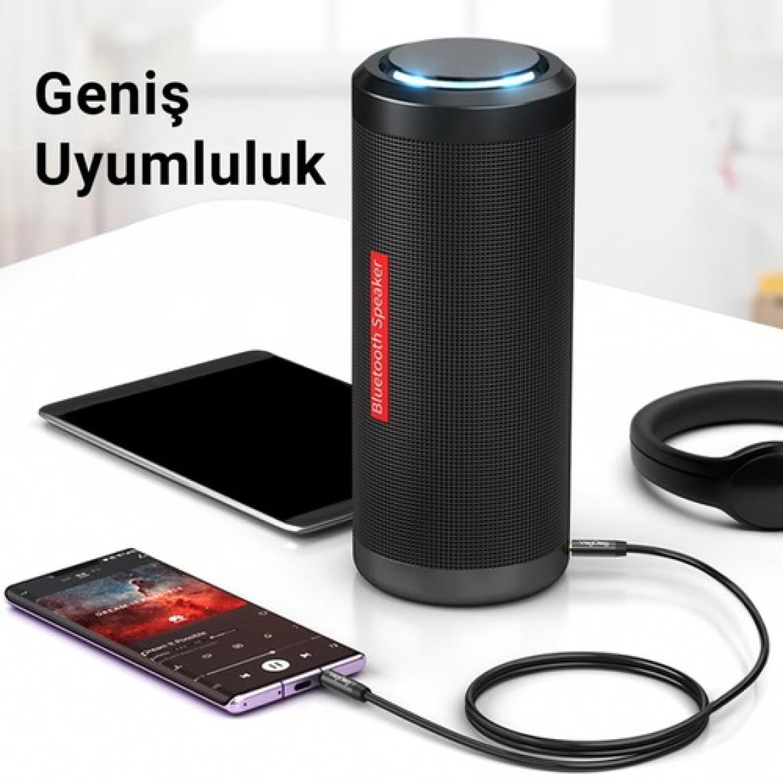VegGieg 3.5mm Jack Trrs Hi-Fi  Aux Mikrofon ve Ses Kablosu 3 Metre