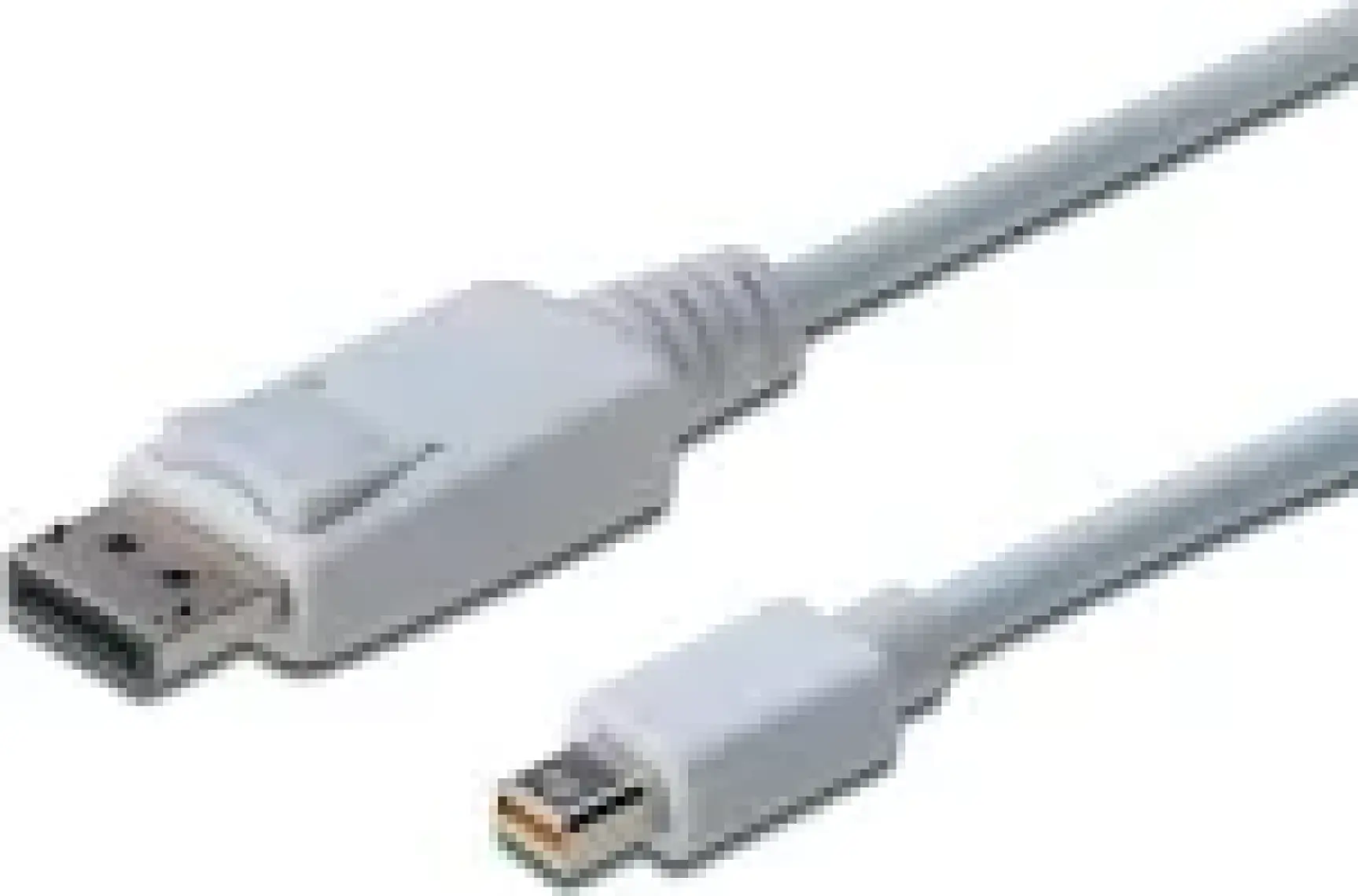 Displayport Bağlantı Kablosu, Dp Erkek - Mini Dp Erkek, 2 Metre, Kilit Mekanizmalı, Dp 1.1A Uyumlu, Ul, Beyaz Renk