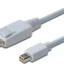 Displayport Bağlantı Kablosu, Dp Erkek - Mini Dp Erkek, 2 Metre, Kilit Mekanizmalı, Dp 1.1A Uyumlu, Ul, Beyaz Renk