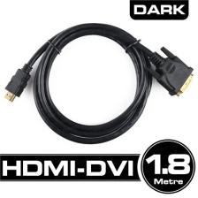 DARK DK-CB-DVIXHDMIL180 1.8metre HDMI-DVI (24+1) Görüntü Kablosu 1.4v