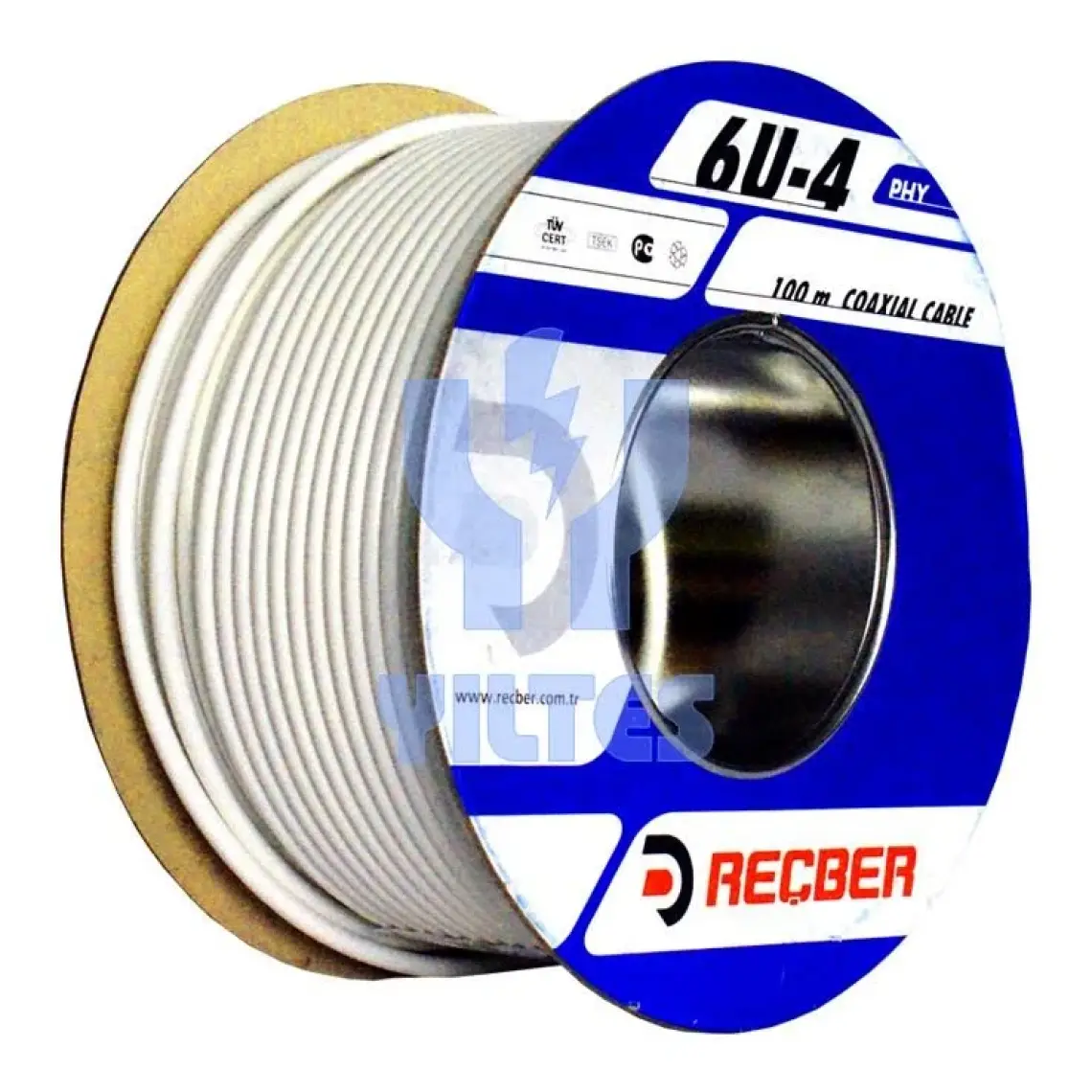 Reçber Rg6U4 Cu Al Bakır 100Metre Anten Kablosu