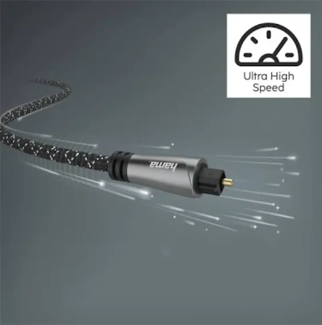 Hama Audio Fiber Optik Kablo, Odt Fiş (Toslink), Metal,