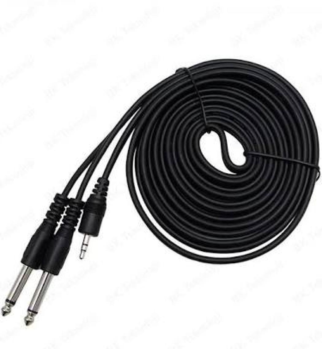 BK Teknoloji 3.5mm Stereo Erkek To 2 x 6.3mm Mono Erkek Y Kablo - 3 Metre