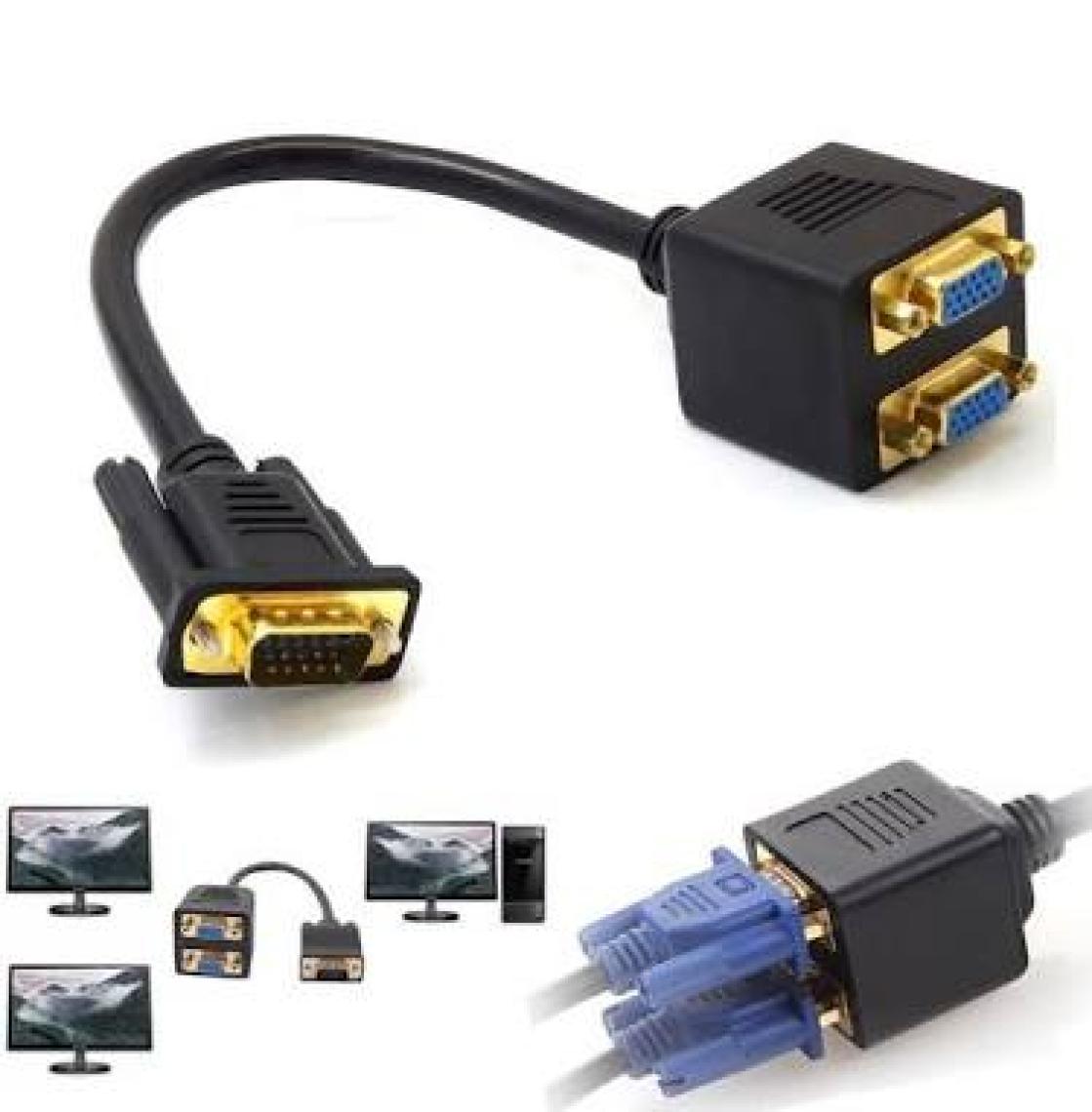 Ti-Mesh Çoklayıcı Vga Kablosu - Y Splitter - 25Cm