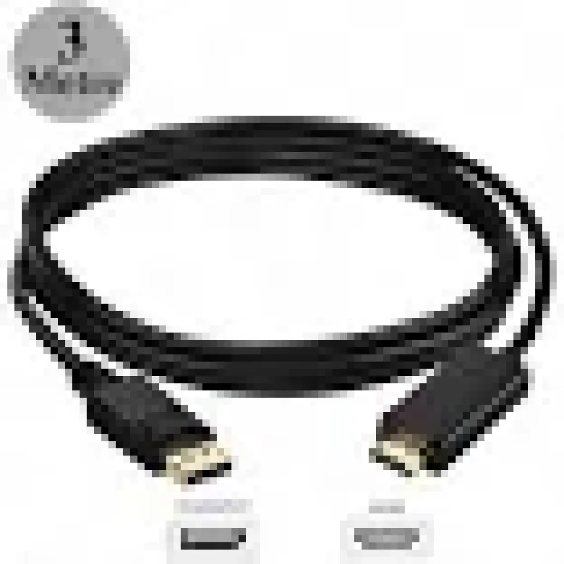BK Teknoloji Yüksek Kalite Displayport To HDMI Dönüştürücü Kablo - 3 Metre