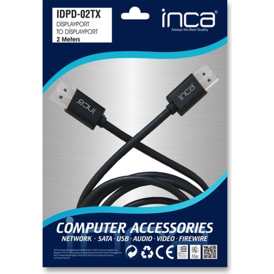 Inca IDPD-02TX 2 m 4K DisplayPort Kablo