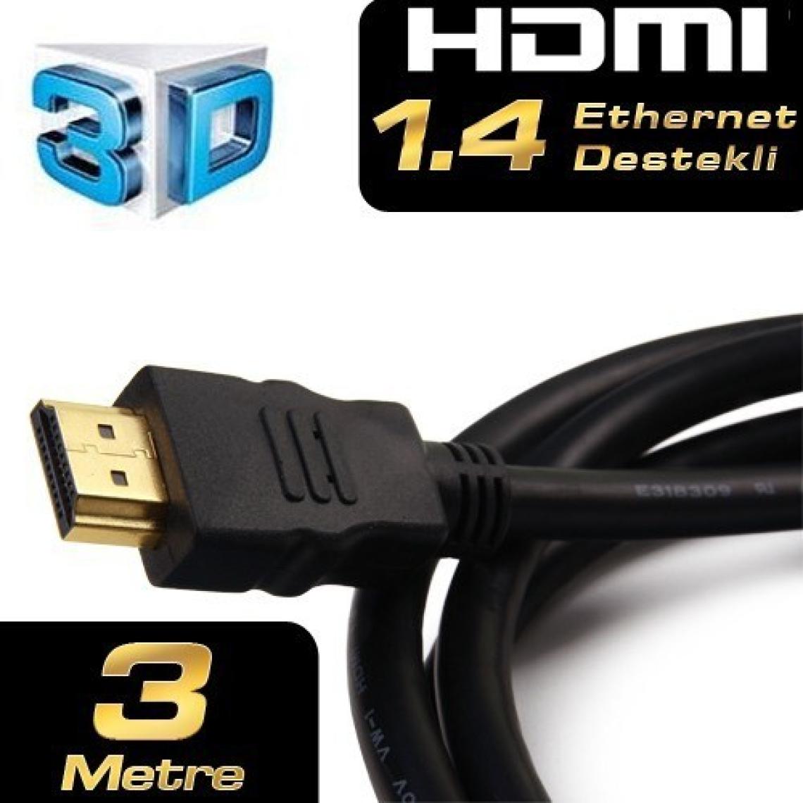 Dark 3 metre HDMI Kablo V1.4 4K 3D LED/LCD/PS3/PS4 Kablo (DK-HD-CV14L300A90)
