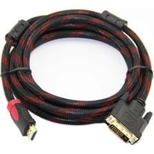 Ancheyn HDMI To DVI 24+1 Çevirici Dönüştürücü Örgülü Monitör Kablosu 1.5m 4600