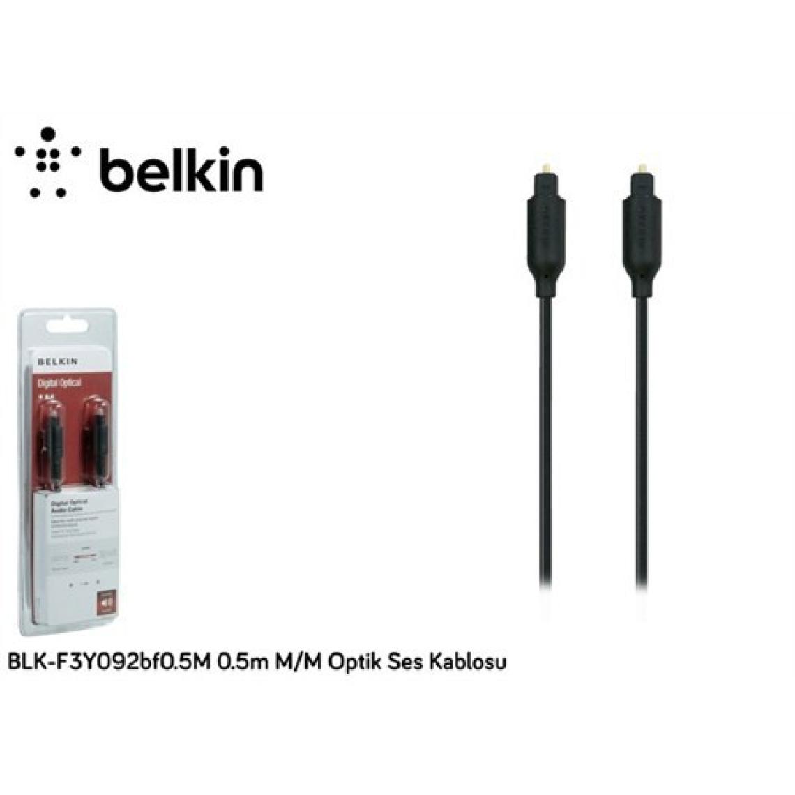 Belkin Blk-F3y092bf0.5M 0.5M M/M Optik Ses Kablosu