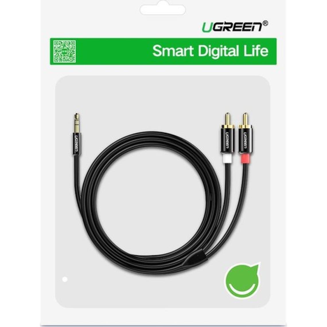 Ugreen RCA 3.5mm Aux Ses Kablosu 1.5 Metre