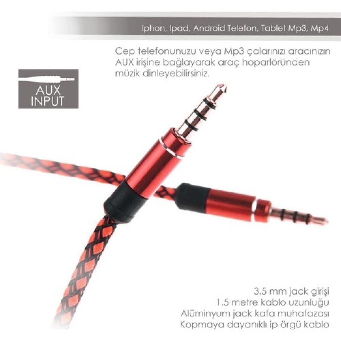 Soultech Aux Kablo Kırmızı (DK902K)