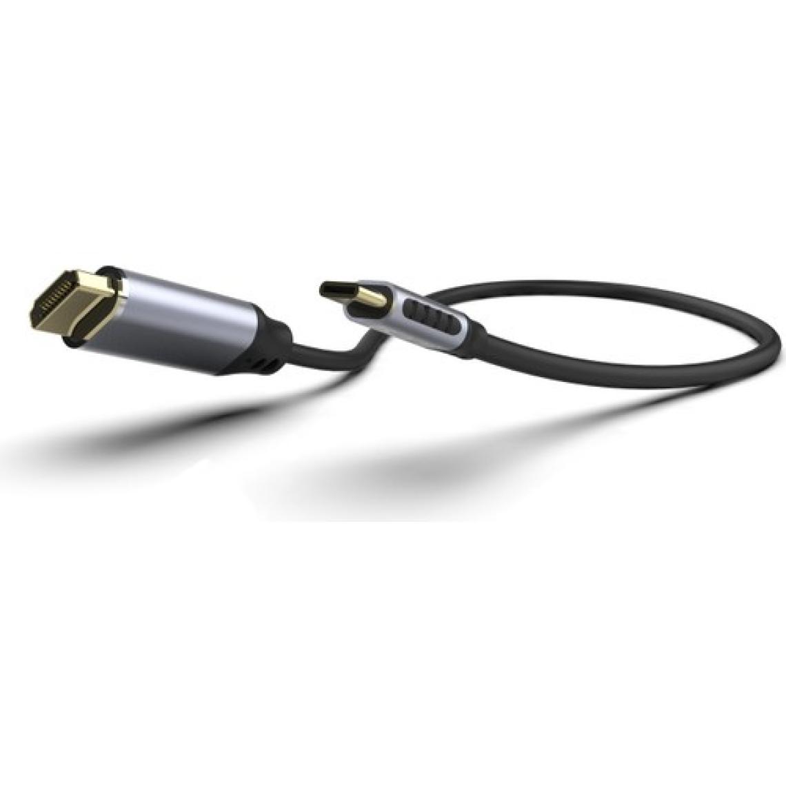 Inca ITCH-02TX  Type-C To HDMI 4K Altın Uçlu Kablo 2 mt