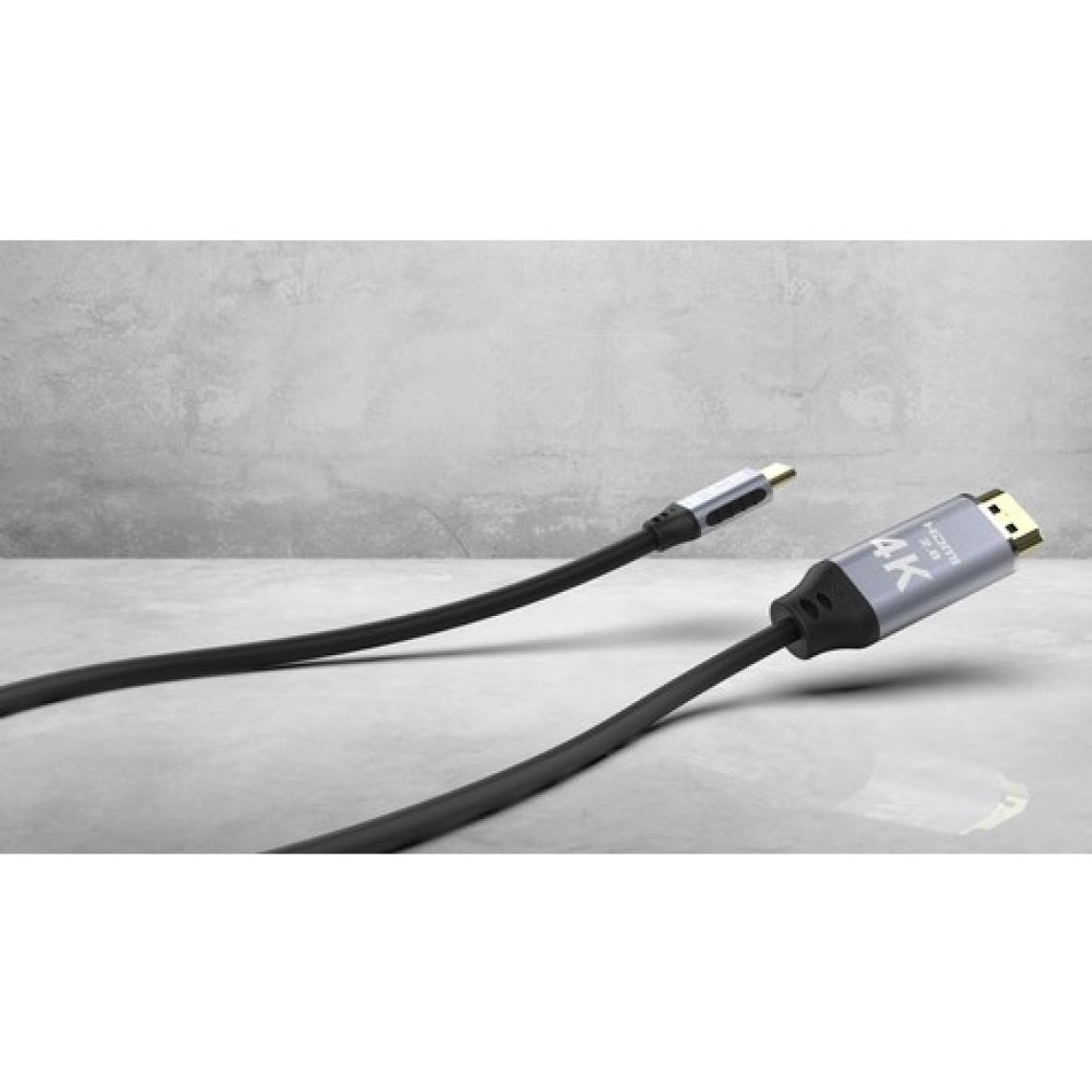 Inca ITCH-02TX  Type-C To HDMI 4K Altın Uçlu Kablo 2 mt