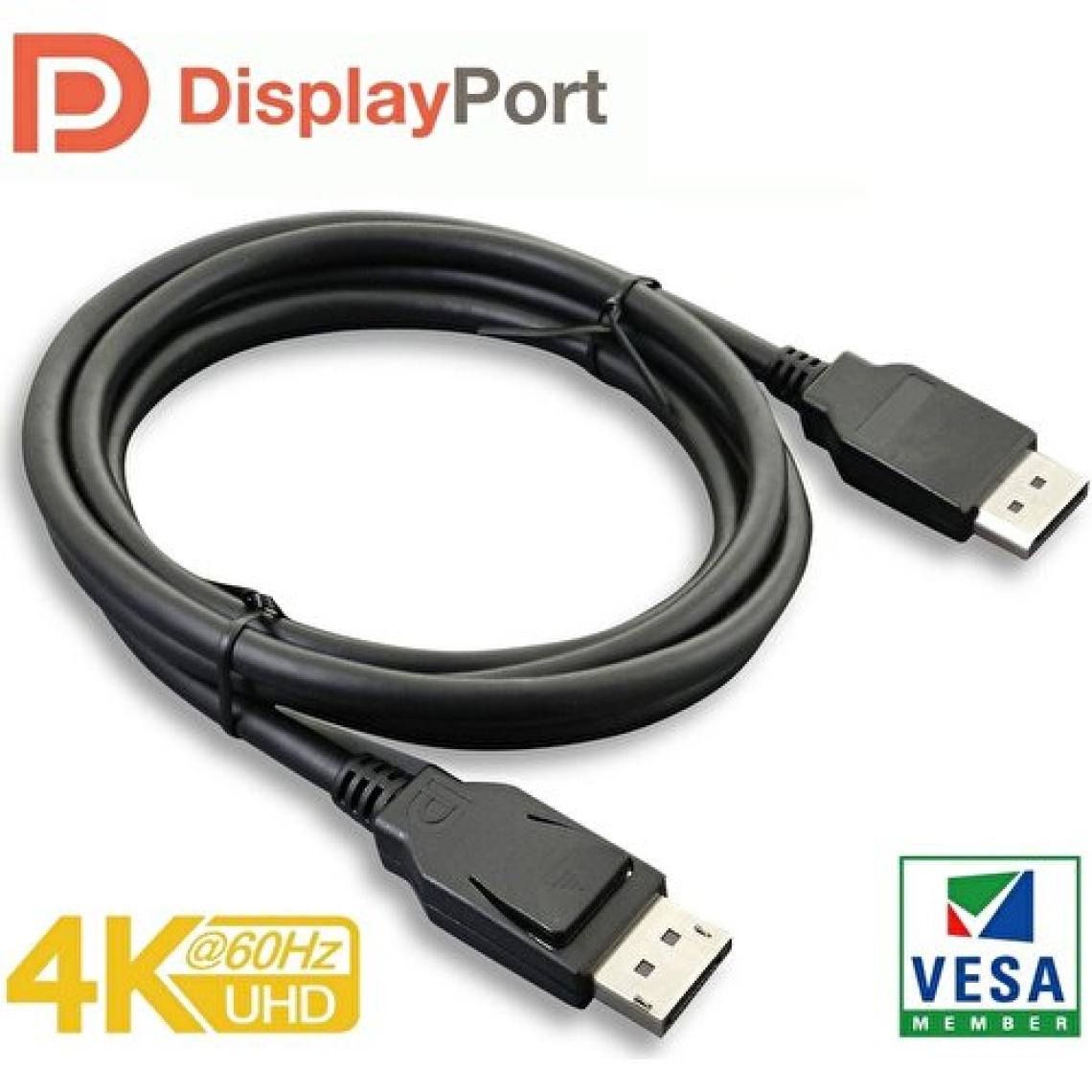 Paugge V1.2 Vesa DisplayPort Sertifikalı 21.60 Gbps Bandwith 5K 30Hz, 4K 60Hz, 2K 165Hz, 1080p 240Hz Destekli FreeSync G-Sync Displayport Kablo - CK01131B0EAE1M8